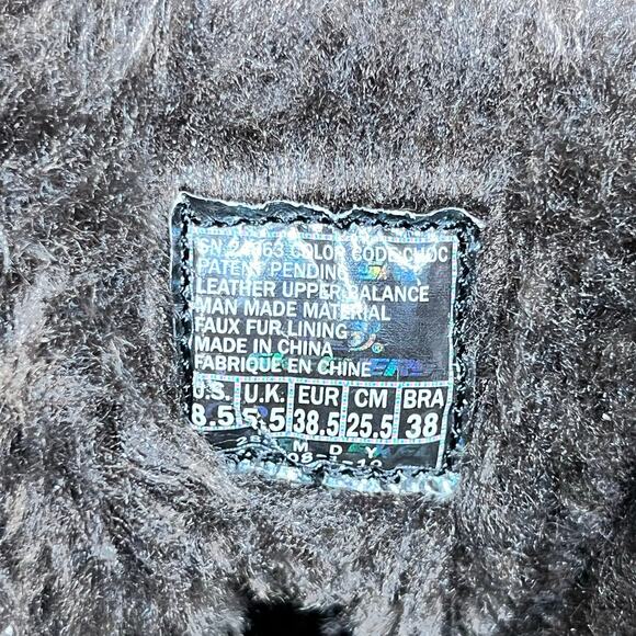 Skechers Shape-Ups Brown Leather Faux Fur Lace-Up Winter Boots Womens Size 8.5 - Picture 11 of 11